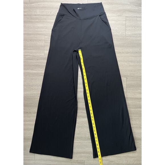 Kiragrace Wide Leg Yoga Pants Black High Rise Small Made in USA - Picture 6 of 7